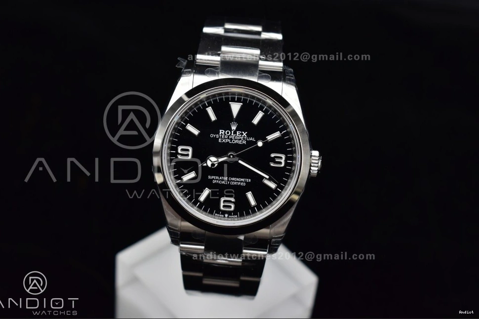 Steel 1:1 124270 Dial Explorer on VSF DD3230 SS 36mm Black Best 904L Edition Bracelet 0518